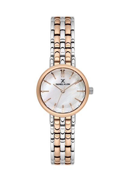 Daniel Klein Rose Silver Color 25 mm Women's Wristwatch with Gift Packaging