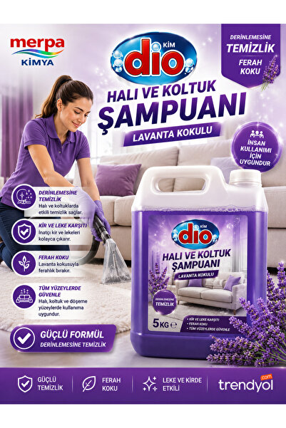 DİO Halı ve Koltuk Şampuanı | 5 KG | Lavanta Bahçesi | MERPA KİMYA