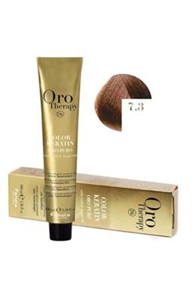 Fanola Vopsea Demi-permanenta Oro Therapy Color Keratin 7.3 Blond Auriu, 100ml