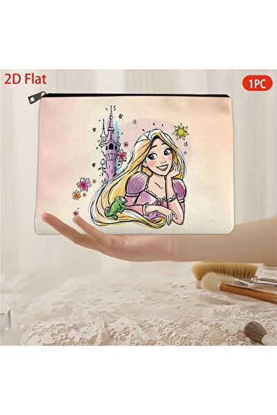 Choice Ivory A Disney Princess cosmetic bag-cute multifunctional zipper handb...