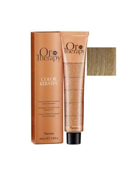 Fanola Vopsea Demi-permanenta Oro Therapy Color Keratin 10.00 Blond Platinat ...