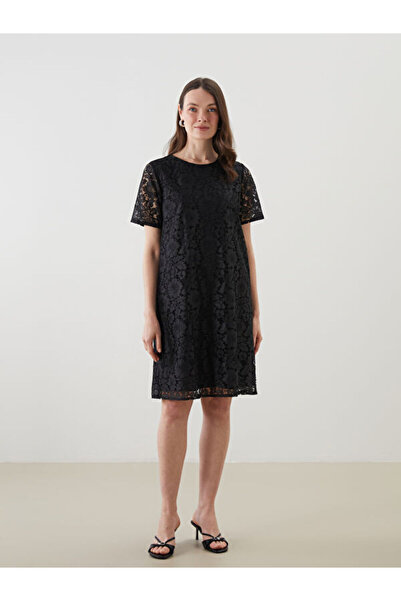 LC Waikiki Crew Neck Lace Dress