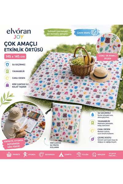 ELVORAN JOY SIVI GEÇİRMEZ ÇOK AMAÇLI ETKİNLİK ÖRTÜ VE ÇANTASI