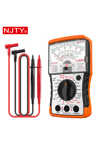 Choice YELLOW NJTY S471Pro Analog Pointer Multimeter Manual Range 1000V AC/DC...