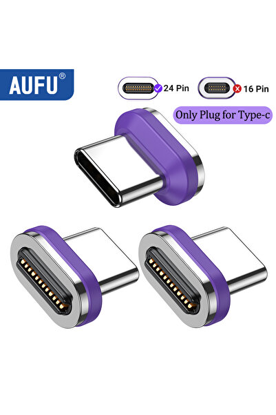 Choice4 محول مغناطيسي 24 سن 3 رؤوس لـ TypeC AUFU 24PIN 240W مع شاشة عرض رقمية...