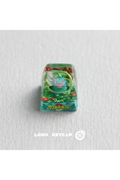 Choice1 Bulbasaur PokéMon Anime Cartoons Personalized Keycap Mechanical Keybo...