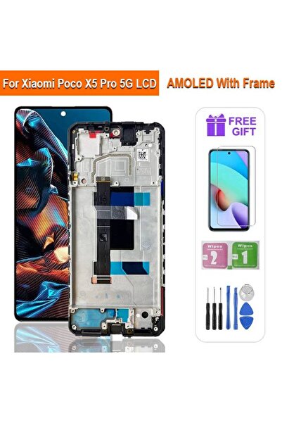 Choice شاشة AMOLED مع إطار SUPER AMOLED LCD لهاتف POCO X5 Pro LCD 22101320G 2...