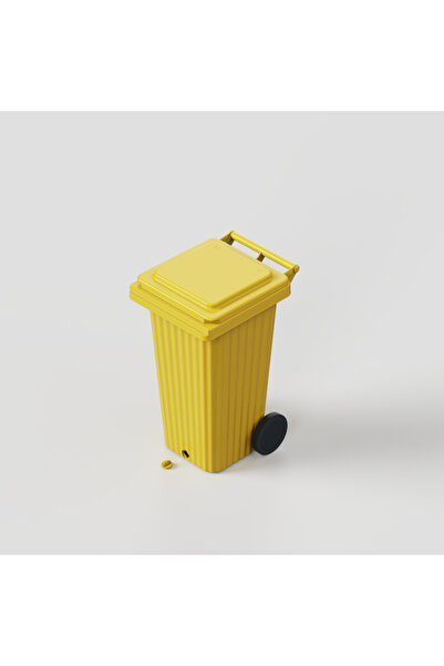 Wave Bin Euro-bin WAVE with Yellow outlet 120L AETA Yellow bin