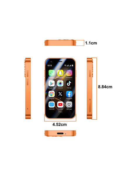 choice2 Orange SOYES A17 Mini Android8.1 Smart Phone 3.0 Inches 2GB RAM 16GB ...