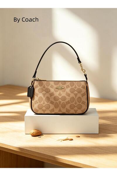 By Coach Mahjong Shoulder Bag In Signature Canvas for women