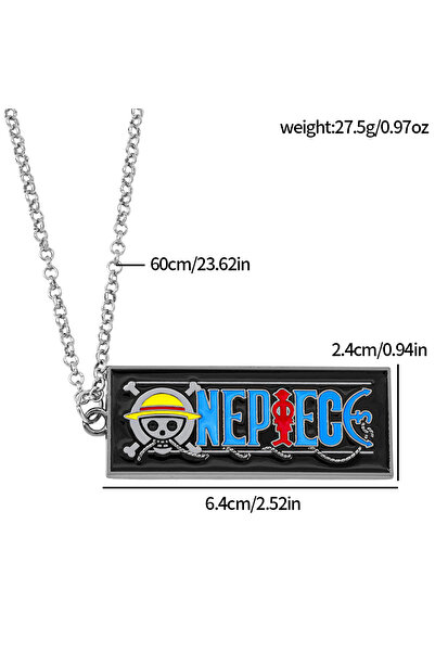 Choice7 Bandai Anime Necklace ONE PIECE Anime Necklace - Metal Badge Pendant ...