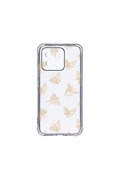 bestcase Αντικραδασμική Θήκη 1.5MM, Συμβατή με Xiaomi 13, Χρυσή Πεταλούδα, 1....