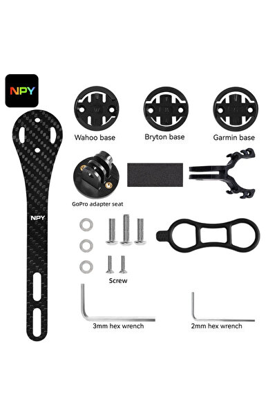Choice 165mm NPY Ultra-Light Carbon Fiber Road Bike Meter Holder Multi-Functi...