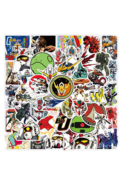 choice2 Bandai 50PCS 10/30/50CPS GUNDAM Anime Cartoon Stickers for Kids DIY T...