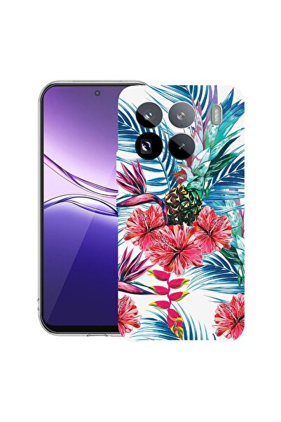 bestcase Прозрачен тънък силиконов калъф, съвместим с Xiaomi 15 Pro, Цветя, 2...