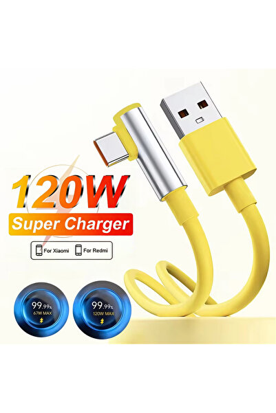 choice2 1m Yellow 90 Degree Elbow Type C Cable For 13 14 15 Ultra 15T 17 Pro ...