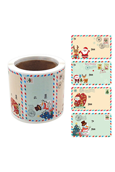 Choice A-250pcs 250 Pcs Christmas Tags Self Adhesive Gift Tags for Xmas Prese...