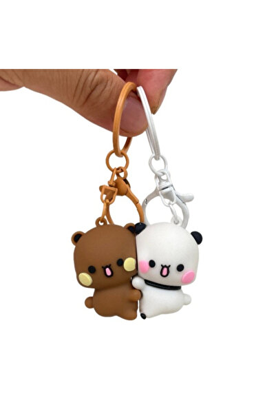 choice2 Yier and bubu Kawaii Bubu and Yier Magnetic Hug Keychain Backpack Oma...