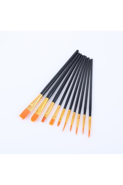 Choice 10pcs 22/12/10 pcs Brush Set Plastic brush for acrylic, watercolor, oi...