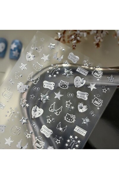 Choice 3pcs Hello Kitty Nail Art Stickers Self-Adhesive DIY Nail Decals with ...
