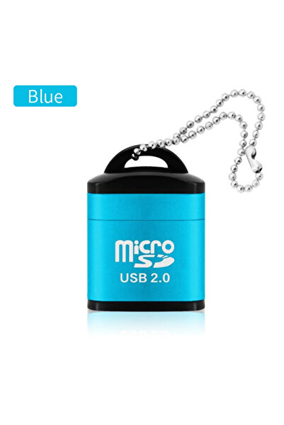 Choice Blue Mini USB Micro SD/TF Memory Card Reader USB 2.0 High Speed Adapte...