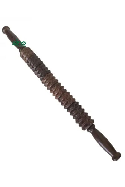 SINO FORTA NATURII Manual massage device, made of Wenge wood, 8 rollers