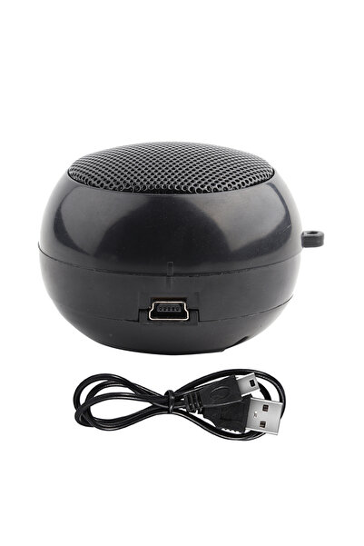 Choice1 black Computer Speaker Mini Portable Travel 3.5mm Loud Speaker Built ...