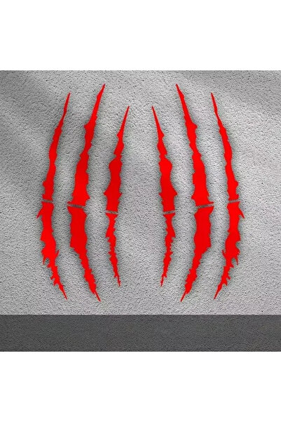 Choice 25x10.6cm a set of Motorcycle Helmet Stickers Monster Claw Scratches S...