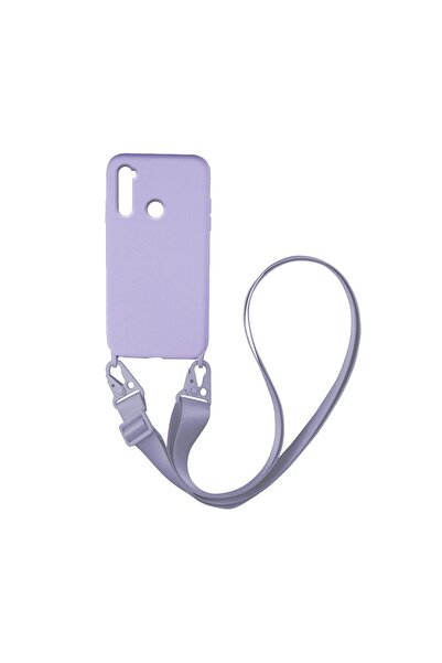 Sonique Θήκη Σιλικόνης με Strap CarryHang Xiaomi Redmi Note 8T Λιλά