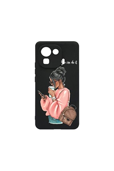 bestcase Тънък силиконов калъф 0.8ММ, съвместим с Xiaomi Mi 11 Pro, Момиче на...