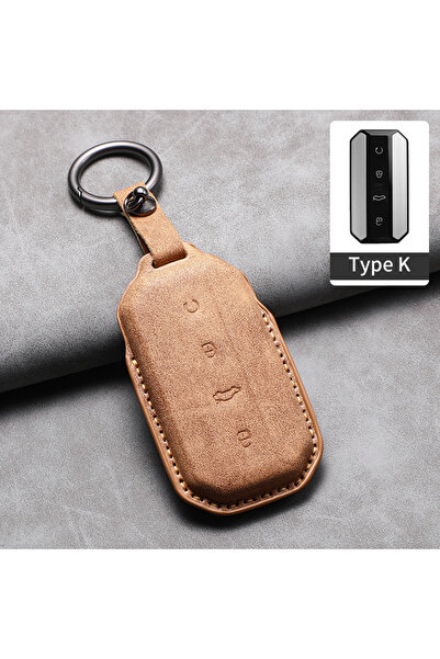 Choice3 Brown K1 Car Key Case Cover Fob For Chery Jaecoo J7 J5 2025 2026 Leat...