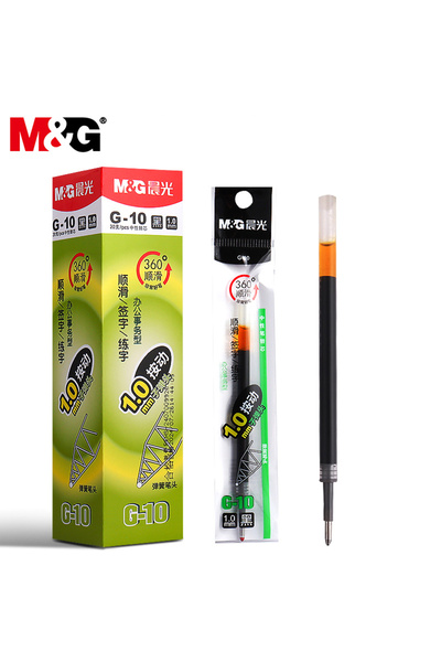 Choice 20 pc Refill black M&G 1.0mm Push-Button Gel Pen Refill Bold Line Blac...