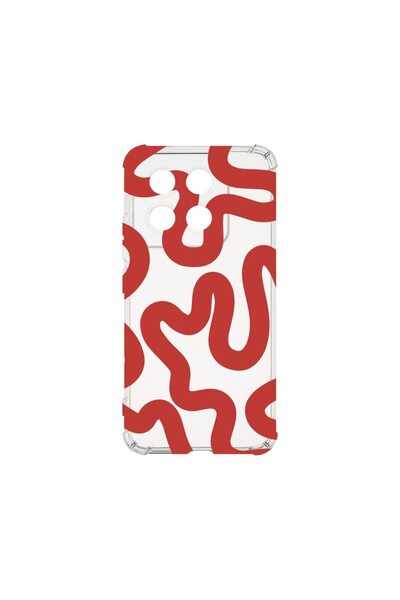 bestcase Husa pentru Xiaomi 14T Pro, BestCase¬Æ Anti Shock 1.5MM, Red Abstrac...