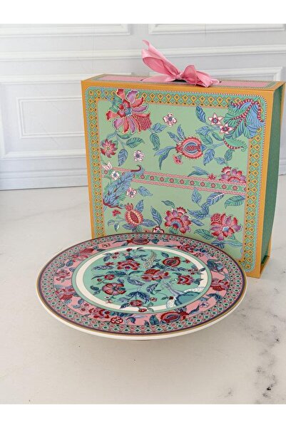 ROSSEV Porcelain Footed Cake Stand Round Life