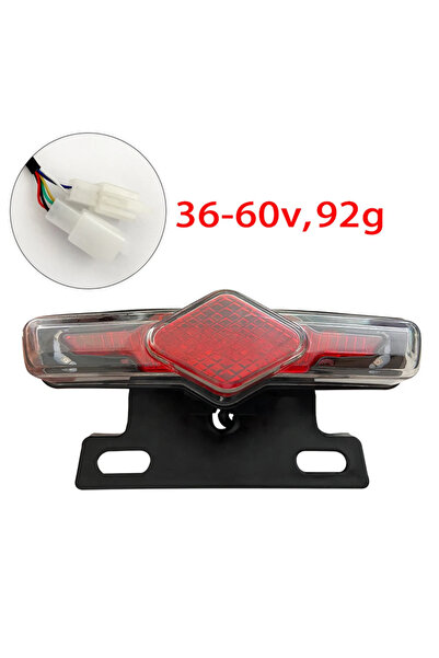 Choice1 ضوء خلفي LED فائق السطوع للدراجات الكهربائية 36-60 فولت، ضوء وامض مقا...