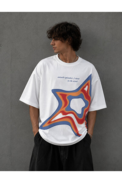 Nulivez Oversize Unisex Printed T-Shirt – Graphic Patterned Streetwear Loose ...