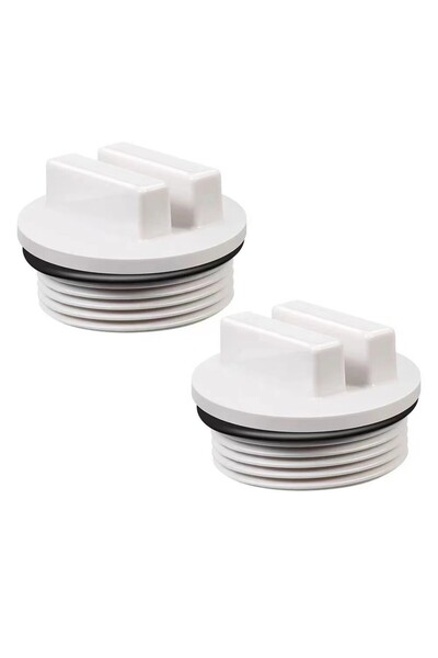 Choice SP-006 2pcs Threaded Pool Return Lines Plug 1.5inch Filter Drain Cap P...