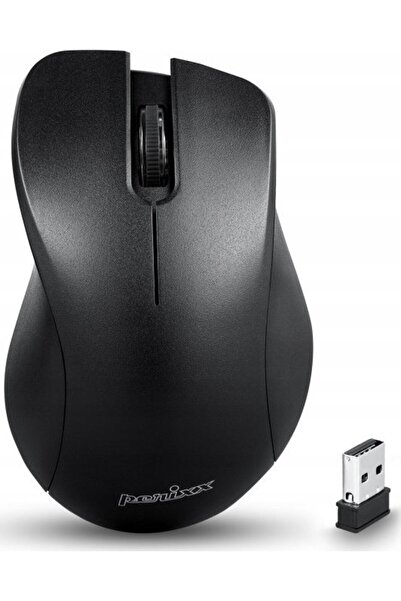 Perixx Mouse optic PERIMICE-621 1600dpi wireless 2.4GHz negru silențios