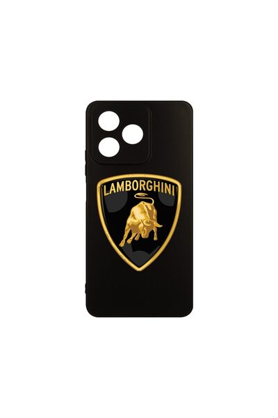 bestcase Калъф за Xiaomi Redmi 13, Тънък силиконов, Ламборгини, Защита на кам...