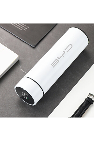 Choice 1pcs-B-White 500ml Insulated Cup Temperature Monitoring Water Cup Car ...