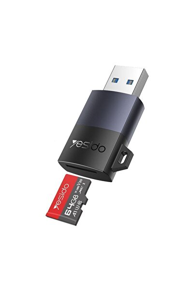 Yesido GS36 Card Reader TF με θύρα USB-A Μαύρο