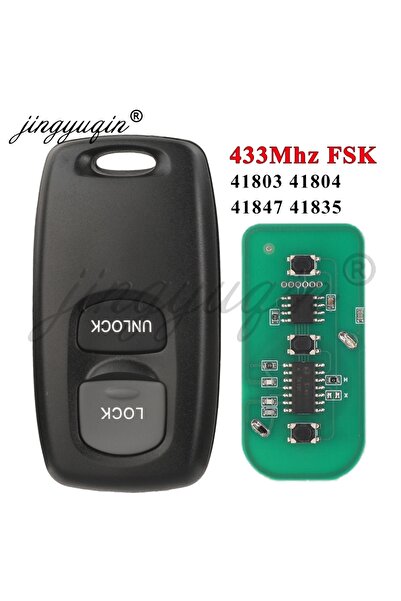 Choice مفتاح سيارة كامل بزرين للتحكم عن بعد 433 ميجاهرتز FSK لسيارات مازدا M6...