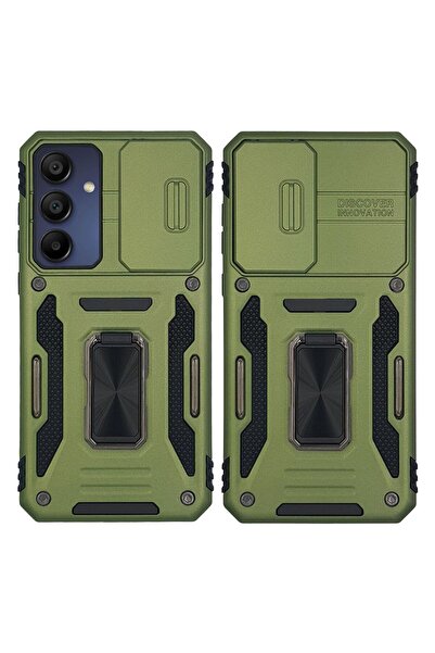 Sonique Θήκη Ring Armor CamShield για Samsung Galaxy A15 4G / Galaxy A15 5G Χακί