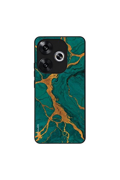 Sonique Θήκη Marble Series για Xiaomi Poco F6 5G Πράσινο