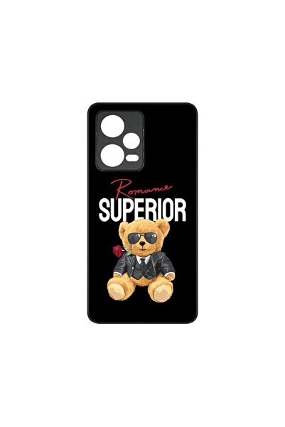 bestcase Тънък стъклен калъф, съвместим с Xiaomi Redmi Note 12 5G, дизайн  "Л...