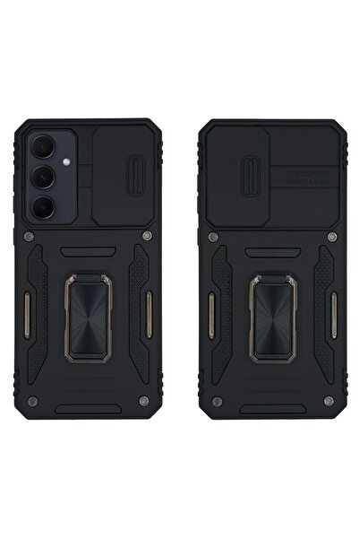 Sonique Θήκη Ring Armor CamShield για Samsung Galaxy A35 5G Μαύρο