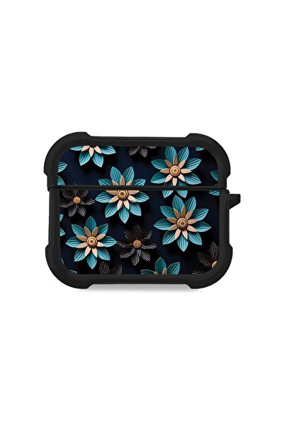 Sonique Θήκη Σιλικόνης 3D Flower Series για AirPods Pro / Pro 2 Γαλάζιο