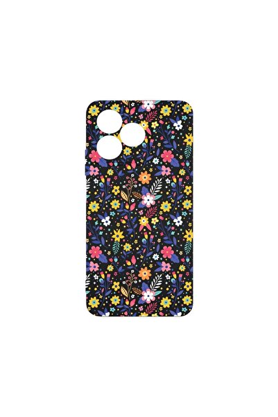 bestcase ¬Æ Husa Premium Silicon, Compatibila Cu Xiaomi Redmi 13, Flower Patt...