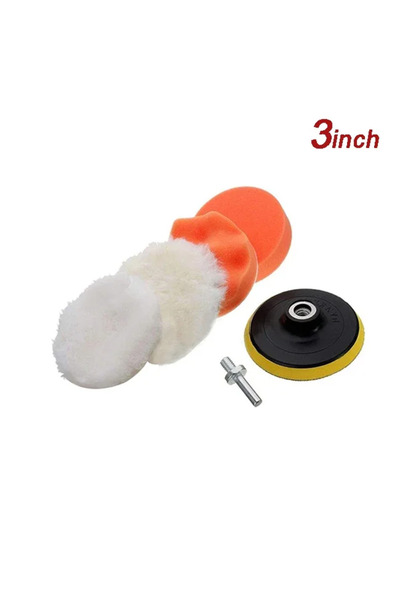 Choice1 80MM Set B Universal Car Polish Pad 3/4inch For M10/M14 Soft Wool Mac...