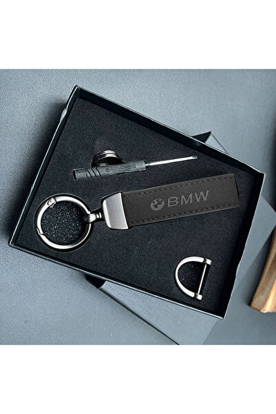 Choice 1pc-black Suede Leather Car Keychain Gift Pendant Keyring New Design F...